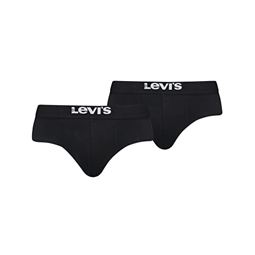 Levi's Herren Brief Unterwäsche, Schwarz, XL (2er Pack) von Levi's