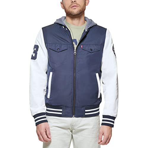 Levi's Herren Colorblock Varsity Bomberjacke Jacke, Navy, X-Large von Levi's