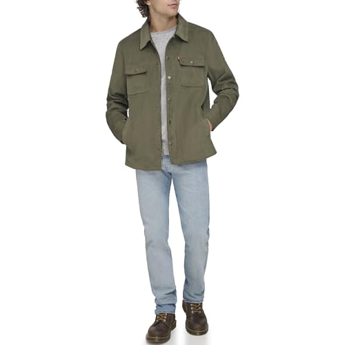 Levi's Herren Corduroy Shirt Jacket Jacke, Green Leaf ungefüllt, XL Levi's Herren Corduroy Shirt Jacket Jacke, Green Leaf ungefüllt, XL von Levi's