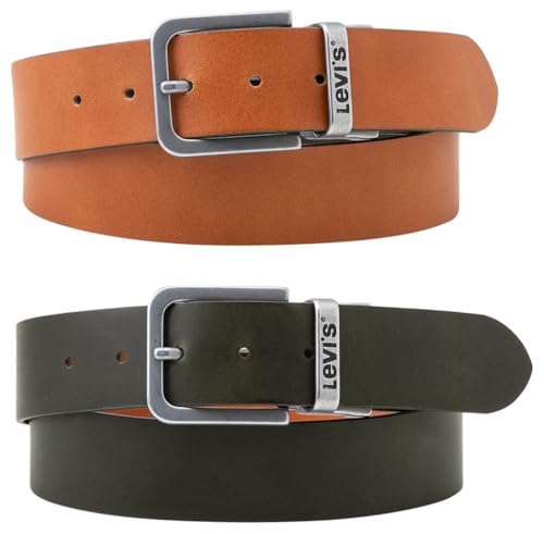 Levi's Herren Core Reversible Belt, Tan, 80 von Levi's