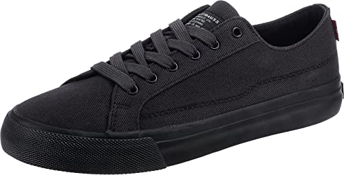 Levi's Herren Decon Lace Sneaker, komplett schwarz, 41 EU von Levi's