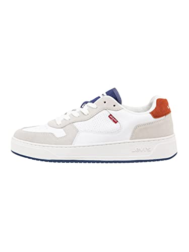 Levi's Herren Glide Sneakers, Regular White, 46 EU von Levi's