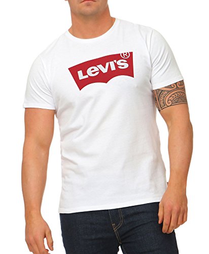 Levi's Herren Graphic Set-In Neck T-Shirt, White, XL von Levi's