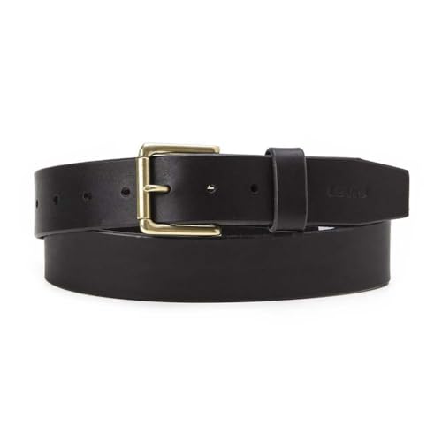 Levi's Herren Heritage Belt Gürtel, Regular Black, 110 cm von Levi's