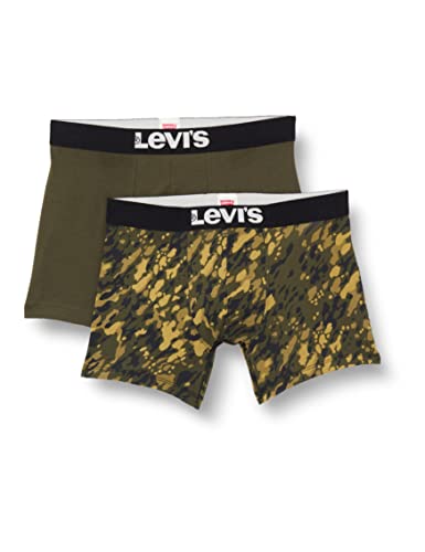 Levi's Herren Levi's All-over-print Camo Men's 2 Pack Boxer Briefs, Khaki, M EU von Levi's