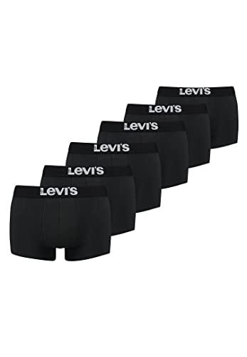 Levi's Herren Levi's Heren Solid Basic (6 stuks) Trunks, Schwarz, XL EU von Levi's