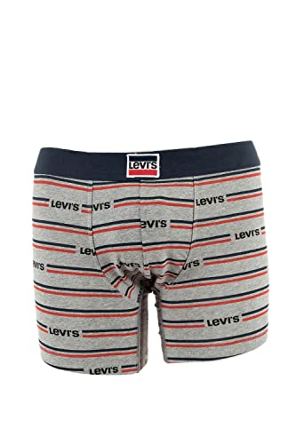Levi's Herren Levi's Sportswear Organic Cotton Men's 2 Pack Boxer Briefs, Grey Melange/Navy, XL EU von Levi's