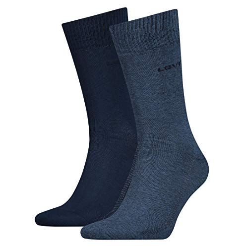 Levi's Herren Levis 168Sf Regular Cut 2P Socken, Blau (Denim Blue 460), (Herstellergröße:043) von Levi's