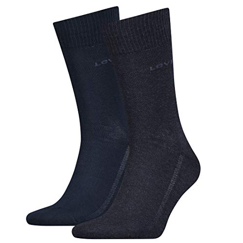 Levi's Herren Levis 168sf Regular Cut 2p Socken, Blau (Navy 321), 39-42 von Levi's