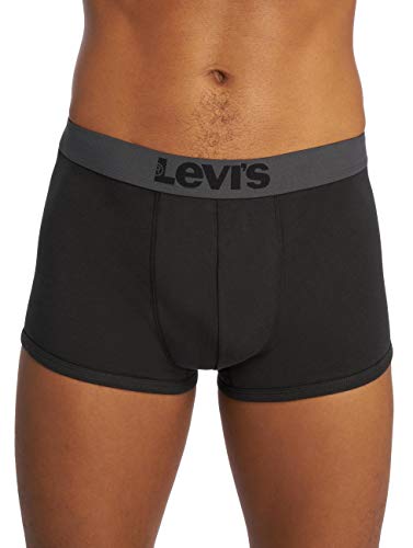 Levi's Herren Levis 200SF Trunk 2P Boxershorts, Schwarz (Jet Black), Medium (Herstellergröße: 020) (2er Pack) von Levi's