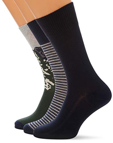 Levi's Herren Levis AW18 GIFTBOX Regular Cut 4P Socken, Mehrfarbig (Dark Green Combo 602), 39/42 (4er Pack) von Levi's