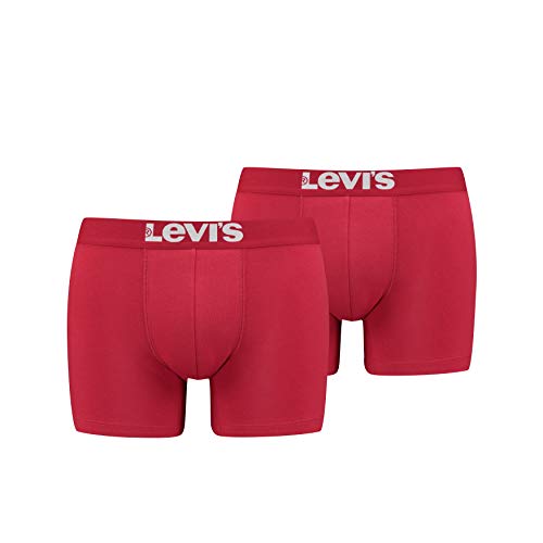 Levi's Herren Solid basale boksershorts Boxer Shorts, Chili Pepper, M EU von Levi's