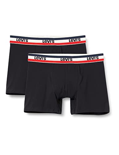 Levi's Herren Sportswear Logo Boxers Briefs Slip, Schwarz / Grau Melange, M von Levi's