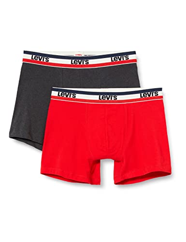 Levi's Herren Sportswear Logo Boxers Briefs Slip, Rot / Schwarz, XL von Levi's