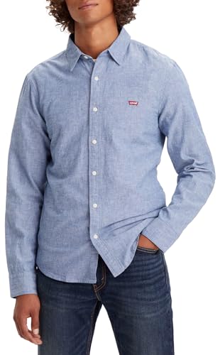 Levi's Herren Ls Battery Hm Slim Shirt, Navy Peony, L EU Levi's Herren Ls Battery Hm Slim Shirt, Navy Peony, L EU von Levi's