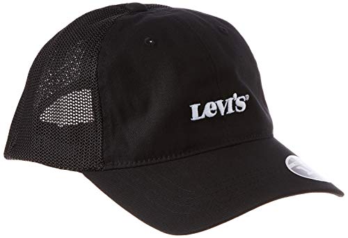 Levi's Herren Mesh Back Baseball Cap-Vintage Modern Baseballkappe, Regular Black, Einheitsgröße von Levi's