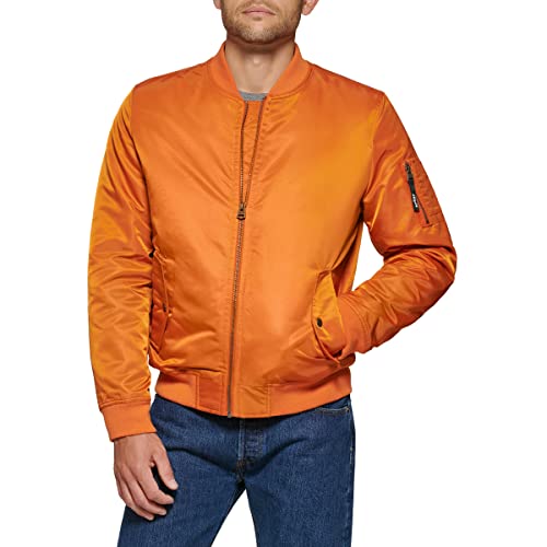 Levi's Herren Ma-1 Flight Lightweight Zip-up Bomber Jacket Varsity Jacke, Orangefarbene Ma-1-Füllung, XXL von Levi's