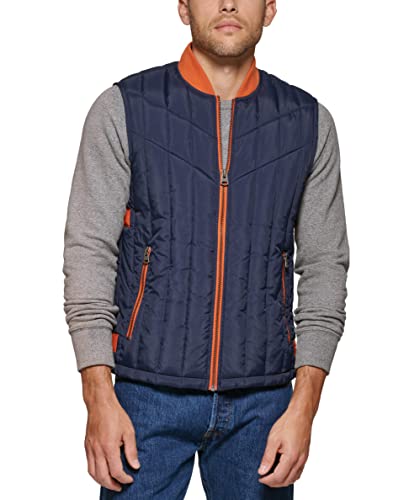 Levi's Herren Men's Quilted Utility Vest with Contrast Detailing Jacke, Marineblau, XL von Levi's