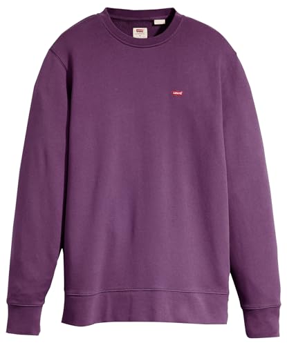 Levi's Herren Sweatshirt mit Rundhalsausschnitt, Einzelfarbstoff marineblauer Kosmos von Levi's