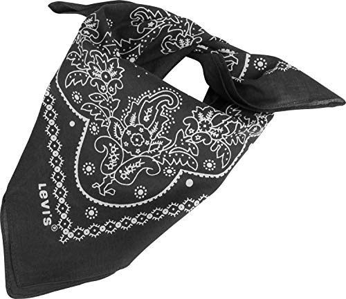 Levi's Herren Paisley Bandana Tuch, Schwarz (Noir Regular Black), Einheitsgröße von Levi's