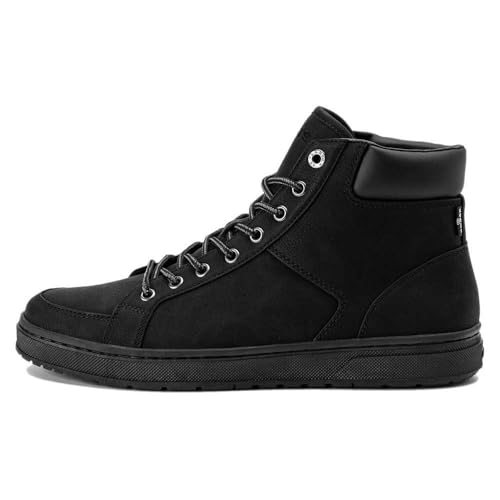 Levi's Herren Piper Mid Sneakers, Full Black, 43 EU Levi's Herren Piper Mid Sneakers, Full Black, 43 EU von Levi's
