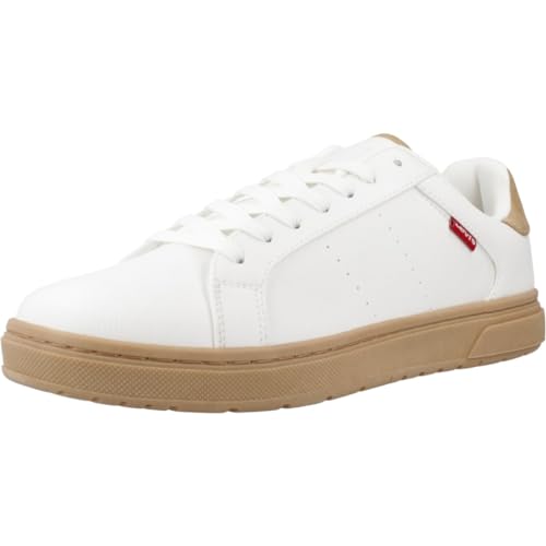 Levi's Herren Piper Sneakers, Regular White, 40 EU Schmal von Levi's