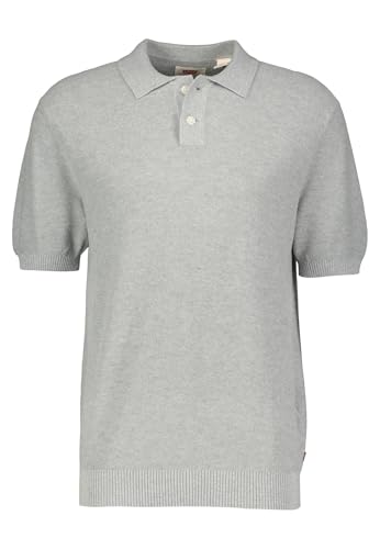Levi's Herren Polo aus Strick Linen Seed Stitch Mid Tone Grey Heather Multicolor S von Levi's