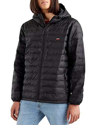 Levi's Herren Presidio Packable Leichte Jacke mit Kapuze Mineral Black (Schwarz) XL von Levi's