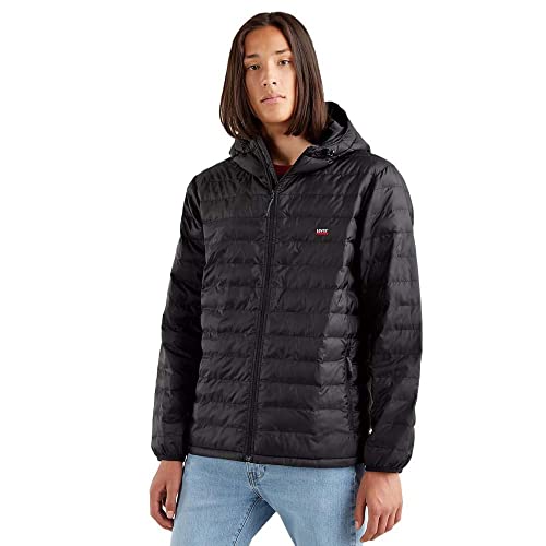Levi's Herren Presidio Packable Leichte Jacke mit Kapuze Mineral Black (Schwarz) XS von Levi's