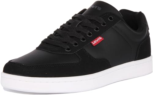 Levi's Herren Reece Sneakers, Regular Black, 42 EU von Levi's