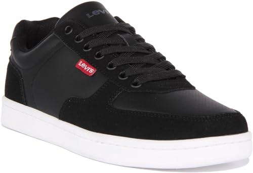 Levi's Herren Reece Sneakers, Regular Black, 44 EU von Levi's