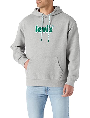 Levi's Herren Relaxed Graphic Hooded Sweatshirt, MHG-Grau, L von Levi's
