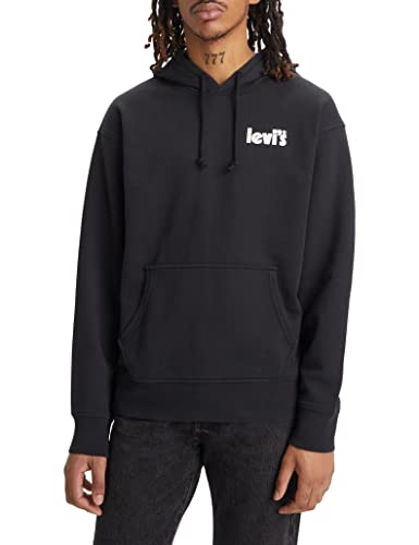 Levi's Herren Relaxed Graphic Sweatshirt Hoodie Kapuzenpullover,Poster Hoodie Caviar*,M von Levi's