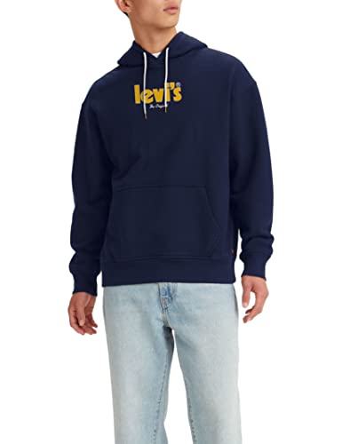 Levi's Herren Relaxed Graphic Sweatshirt Hoodie Kapuzenpullover,Poster Logo Naval Academy,M von Levi's