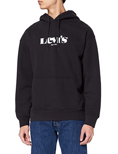 Levi's Herren Relaxed Graphic Sweatshirt Hoodie Kapuzenpullover,Modern Vintage Po Caviar,L von Levi's