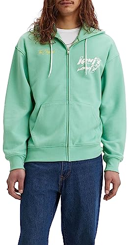 Levi's Herren Relaxed Graphic Zipup Sweater, Poster Logo Zip Wasa, M EU von Levi's