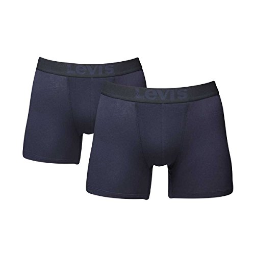 Levi's Herren Retroshorts 200SF BOXER BRIEF, 2 er Pack, Einfarbig, Gr. Small, Blau (mid denim 824) von Levi's