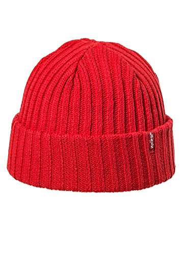 Levi's Herren Ribbed Beanie Strickmütze, Rot (B Red 88), one Size von Levi's