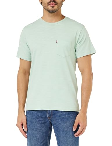 Levi's Herren Short Sleeve Classic Pocket Non Graphic TEES, Aqua Foam, S EU von Levi's