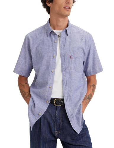 Levi's Herren Shortsleeve Sunset 1-Pocket Standard Shirt, Coastal Fjord, S von Levi's