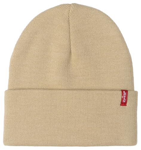 Levi's Herren Slouchy Red Tab Beanie, Light Khaki, UN von Levi's