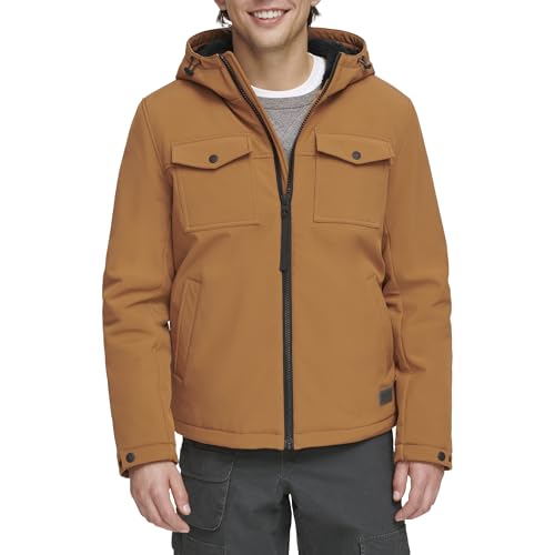 Levi's Herren Soft Shell Two Pocket Sherpa Lined Hooded Trucker Jacket Isolierte Jacke, Braun, 5XL Größen Levi's Herren Soft Shell Two Pocket Sherpa Lined Hooded Trucker Jacket Isolierte Jacke, Braun, 5XL Größen von Levi's