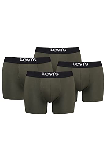 Levi's Herren Solid Basic Boxer Briefs, Farbe:Khaki, Bekleidungsgröße:L von Levi's