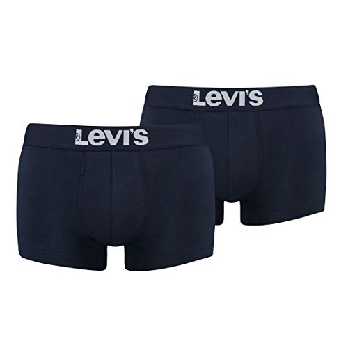 2er Pack Levis Men Solid Basic Trunk Boxershorts Unterhose Pant Unterwäsche, Bekleidungsgröße:L, Farbe:321 - Navy von Levi's