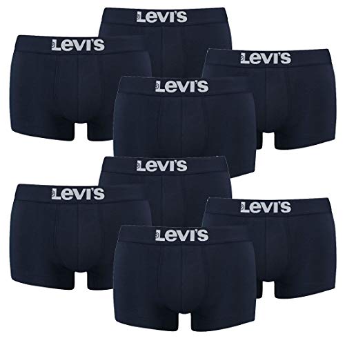 8er Pack Levis Men Solid Basic Trunk Boxershorts Unterhose Pant Unterwäsche, Farbe:321 - Navy, Bekleidungsgröße:XL von Levi's