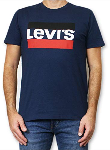 Levi's Herren Sportswear Logo Graphic T-Shirt,Dress Blues,XXS von Levi's