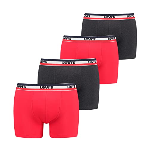 Levi's Herren Sportwear Logo Boxer Briefs, Red/Black, XXL EU von Levi's