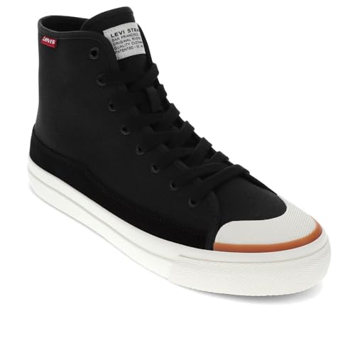 Levi's Herren Square Hi Sneaker, Schwarz, 43 EU Levi's Herren Square Hi Sneaker, Schwarz, 43 EU von Levi's
