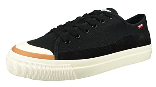 Levi's Herren Square Low Sneaker, Regular Black, 46 EU von Levi's