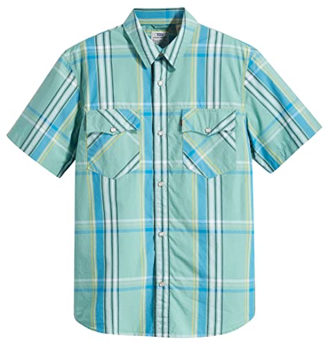 Levi's Herren Ss Relaxed Fit Western Hemd, Waab Plaid Wasabi, S von Levi's